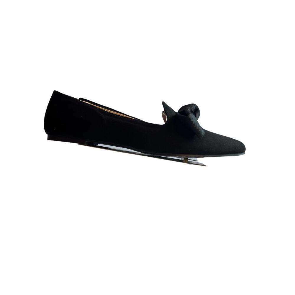 London Rebel Florence Black Pointed Bow Ballet Flats Size 6 NWOB - Picture 8 of 9